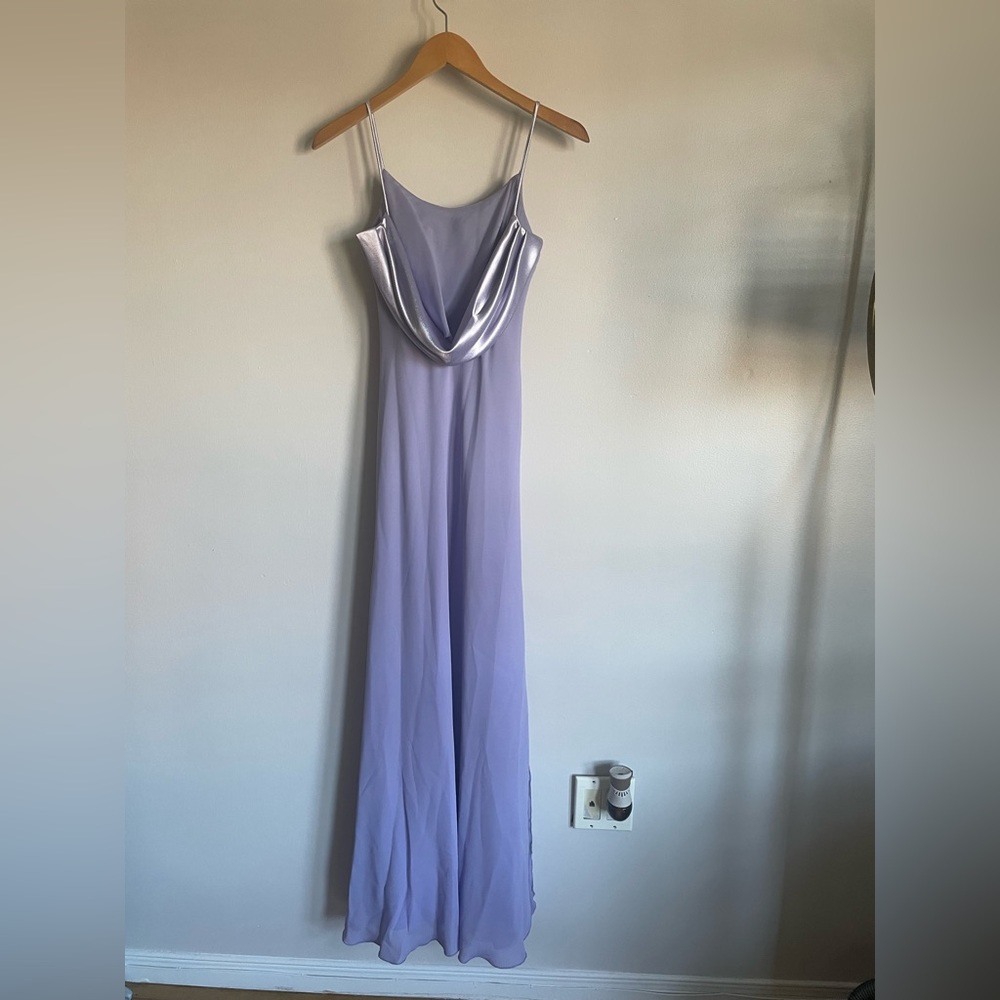 Violet light weight long formal dress